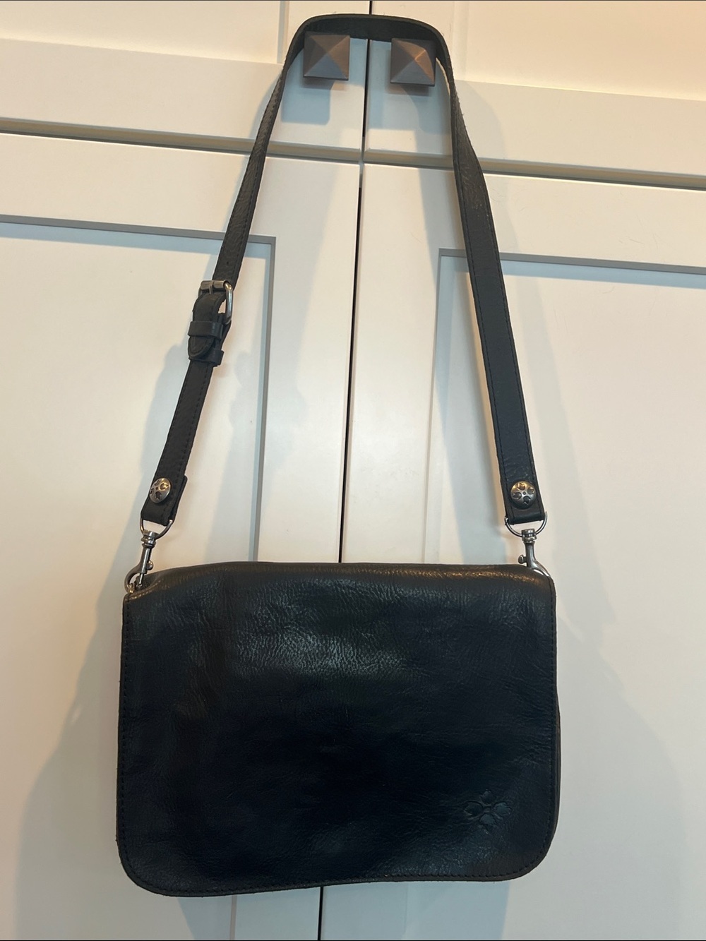 Patricia Nash Black Leather Shoulder Bag 11 x 8 x 2 - Picture 10 of 10
